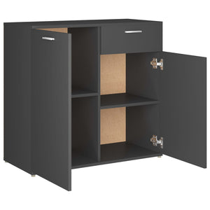 Graues Sideboard 80 cm Holzwerkstoff