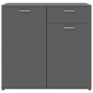 Graues Sideboard 80 cm Holzwerkstoff