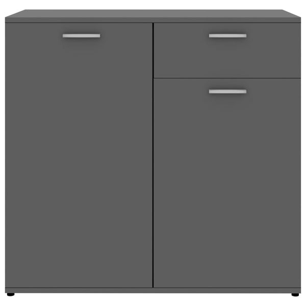 Graues Sideboard 80 cm Holzwerkstoff