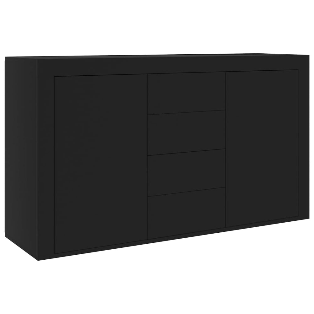 Schwarzes Sideboard 120 cm Holz