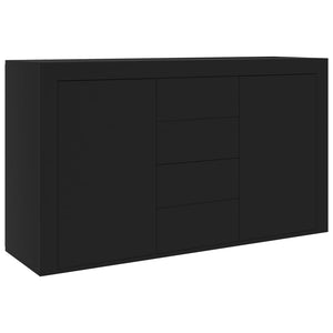 Schwarzes Sideboard 120 cm Holz