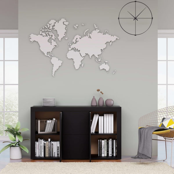 Schwarzes Sideboard 120 cm Holz