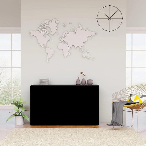 Schwarzes Sideboard 120 cm Holz