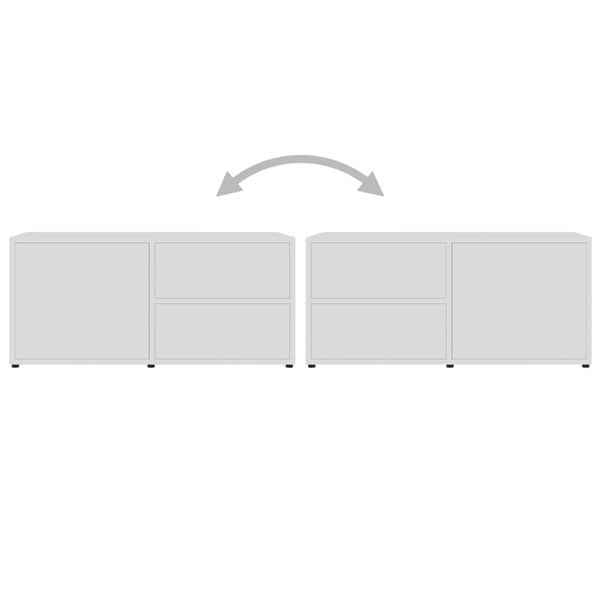 Weißer TV-Schrank 80 cm