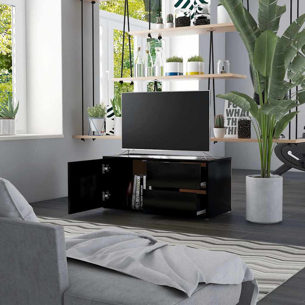 Schwarzer TV-Schrank 80 cm