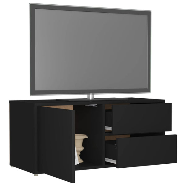 Schwarzer TV-Schrank 80 cm