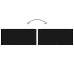 Schwarzer TV-Schrank 80 cm
