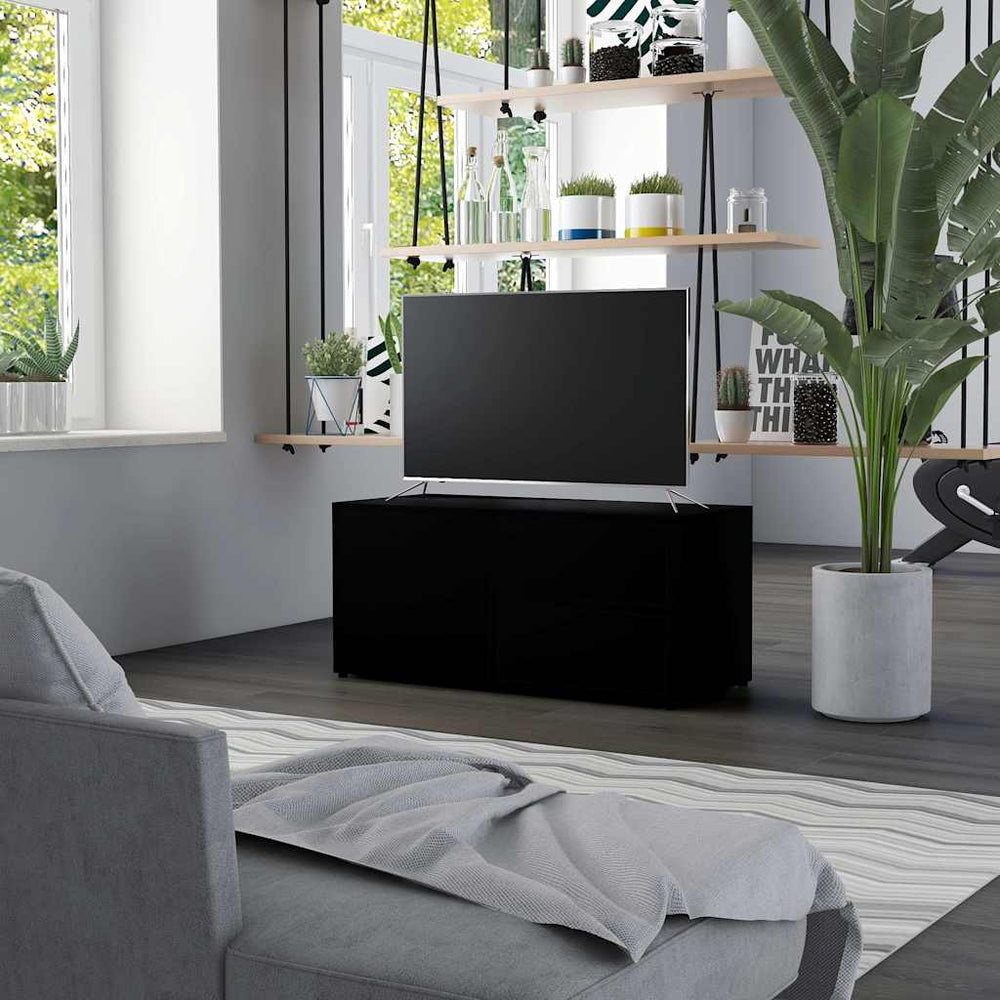Schwarzer TV-Schrank 80 cm