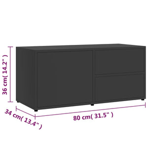 Grauer TV-Schrank 80 cm