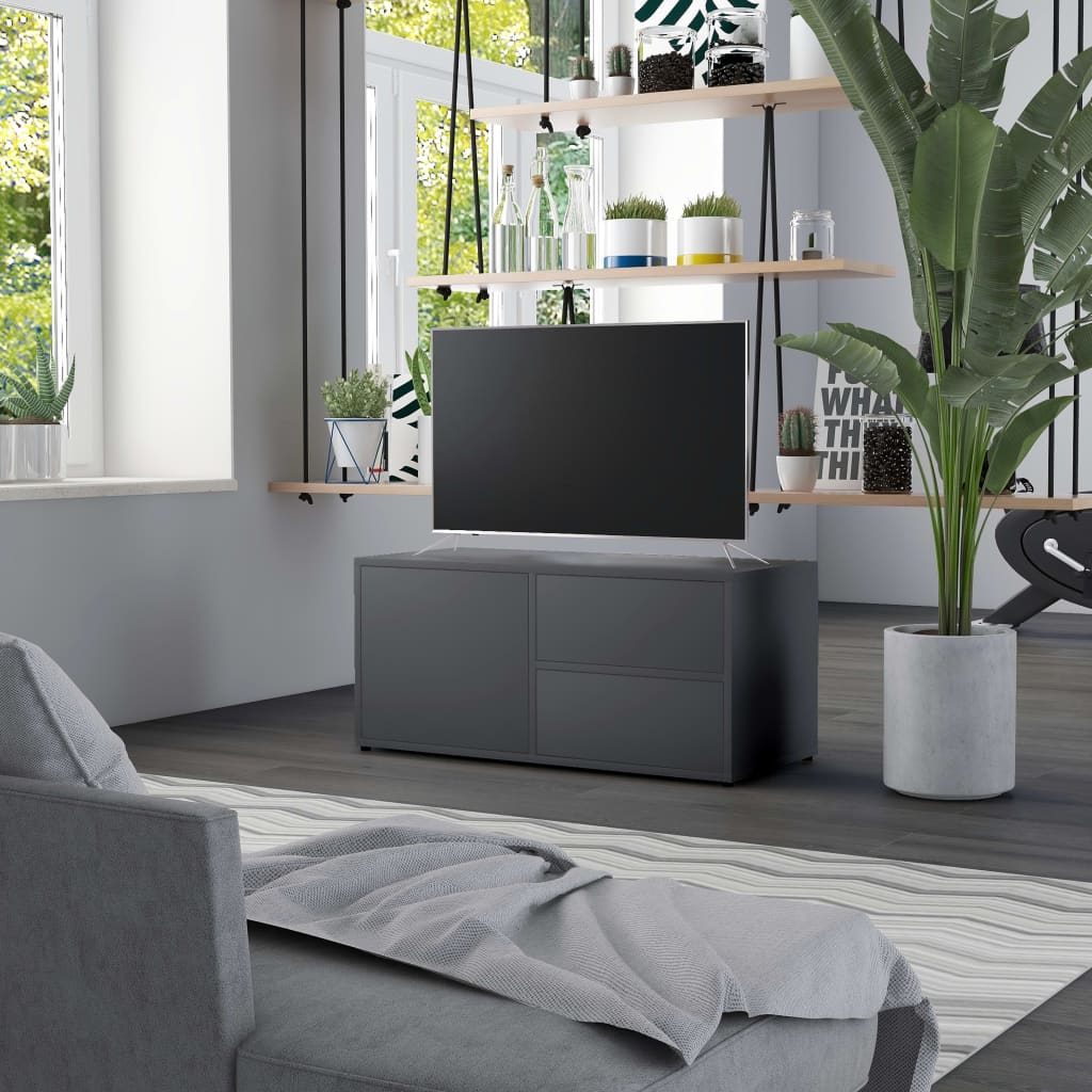 Grauer TV-Schrank 80 cm