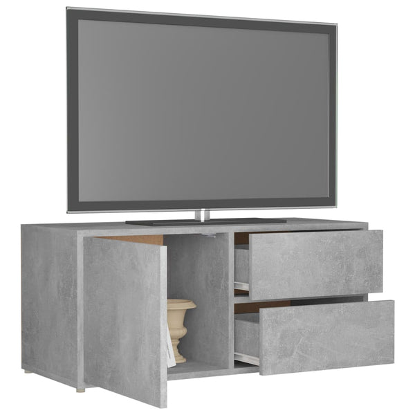 Betongrauer TV-Schrank 80 cm