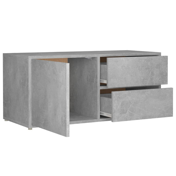 Betongrauer TV-Schrank 80 cm