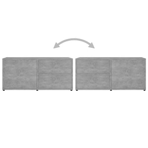 Betongrauer TV-Schrank 80 cm