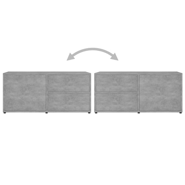 Betongrauer TV-Schrank 80 cm