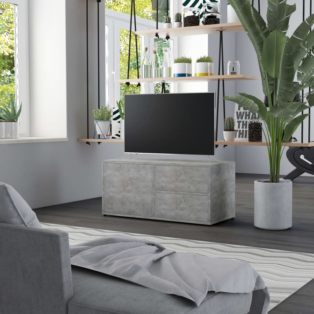 Betongrauer TV-Schrank 80 cm