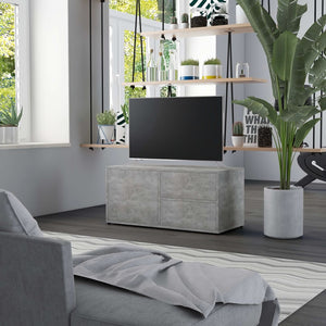 Betongrauer TV-Schrank 80 cm