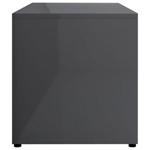 TV-Schrank Hochglanz Grau 80 cm