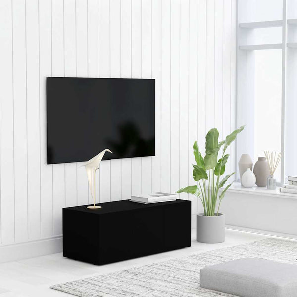 Schwarzer TV-Schrank 80 cm