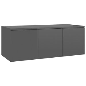 Hochglanz TV-Schrank Grau 80cm