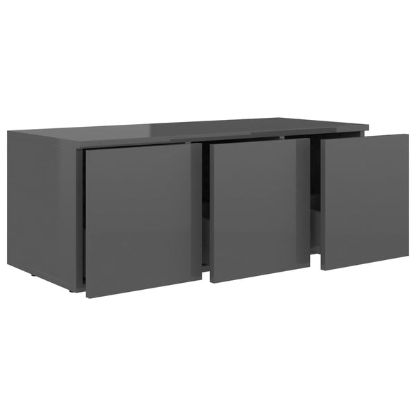 Hochglanz TV-Schrank Grau 80cm