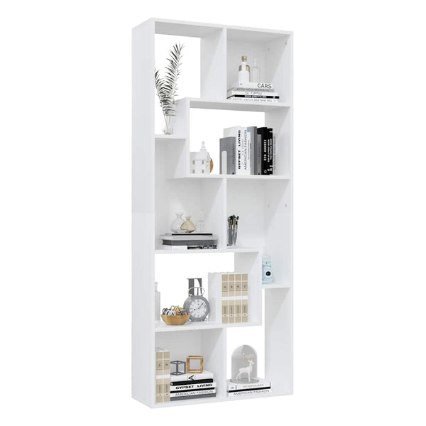 Weißes Bücherregal 67x24x161 cm