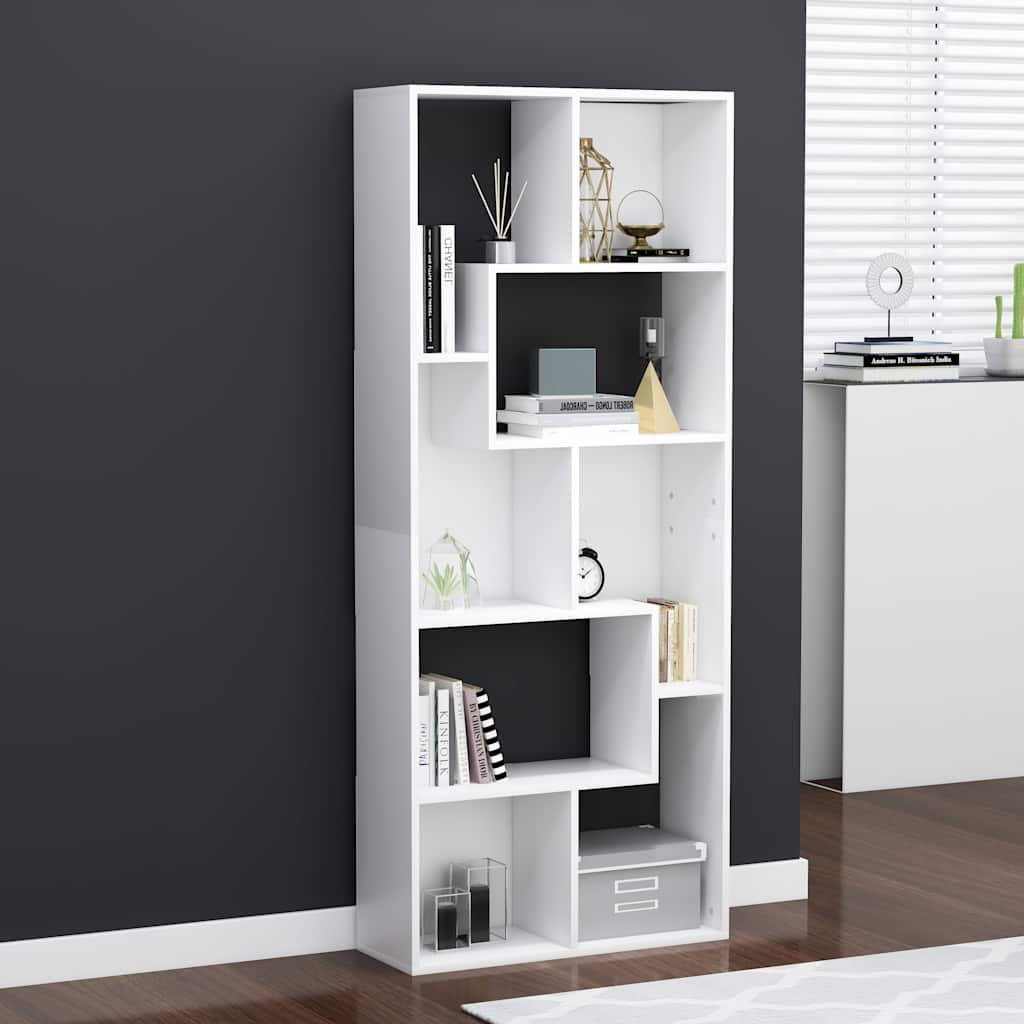 Weißes Bücherregal 67x24x161 cm