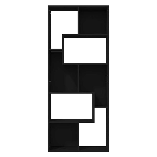Schwarzes Bücherregal 67x24x161 cm