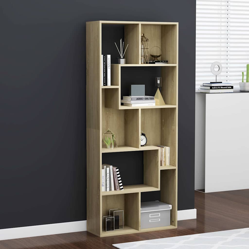 Bücherregal Sonoma Eiche 67x24x161 cm