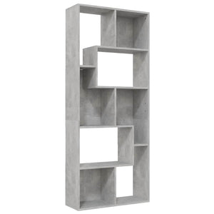 Bücherregal Betongrau 67x24x161 cm