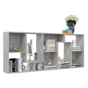 Bücherregal Betongrau 67x24x161 cm