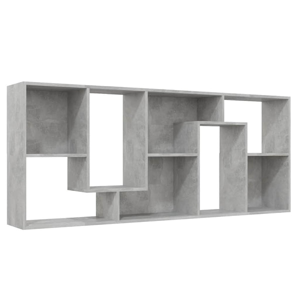Bücherregal Betongrau 67x24x161 cm