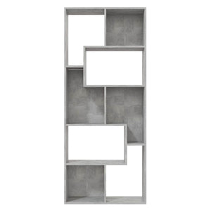 Bücherregal Betongrau 67x24x161 cm