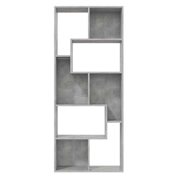 Bücherregal Betongrau 67x24x161 cm