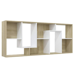 Bücherregal Weiß & Sonoma-Eiche 67x161 cm