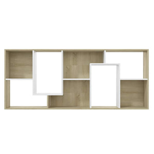 Bücherregal Weiß & Sonoma-Eiche 67x161 cm