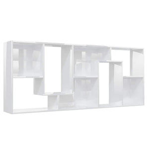Hochglanz Bücherregal Weiß 67x24x161 cm