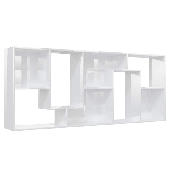 Hochglanz Bücherregal Weiß 67x24x161 cm