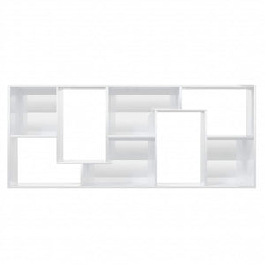 Hochglanz Bücherregal Weiß 67x24x161 cm