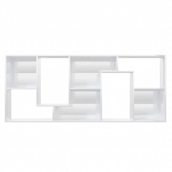 Hochglanz Bücherregal Weiß 67x24x161 cm
