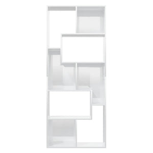 Hochglanz Bücherregal Weiß 67x24x161 cm