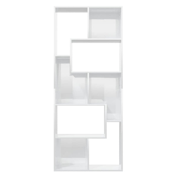 Hochglanz Bücherregal Weiß 67x24x161 cm