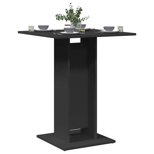 Schwarzer Bistrotisch 60x60 cm