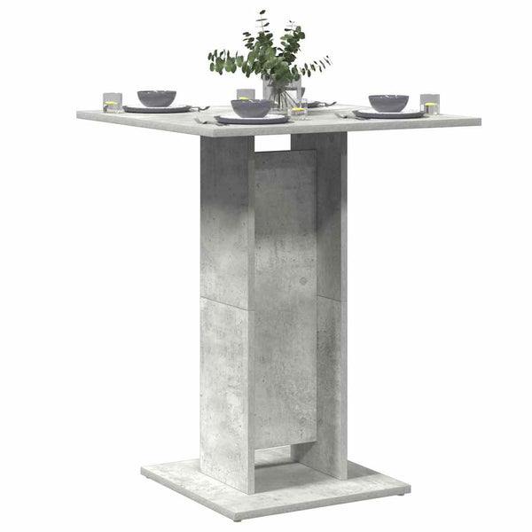 Betongrauer Bistrotisch 60x60 cm