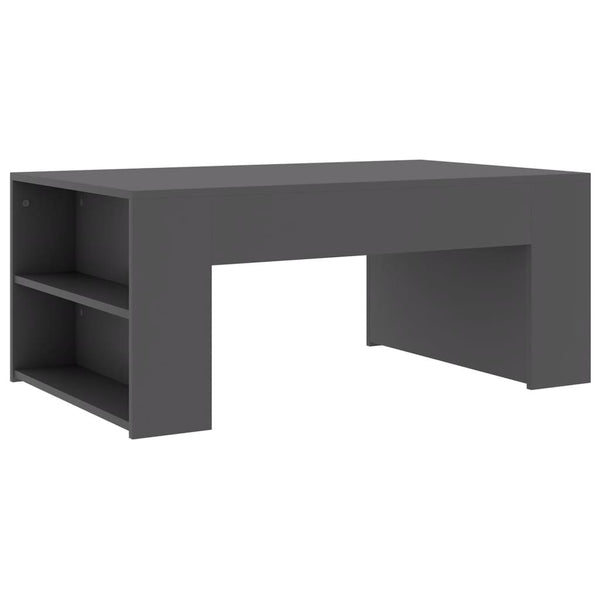 Grauer Couchtisch 100x60 cm