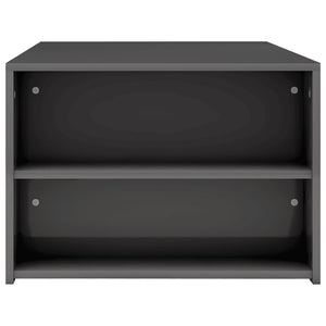 Hochglanz Couchtisch Grau 100x60 cm