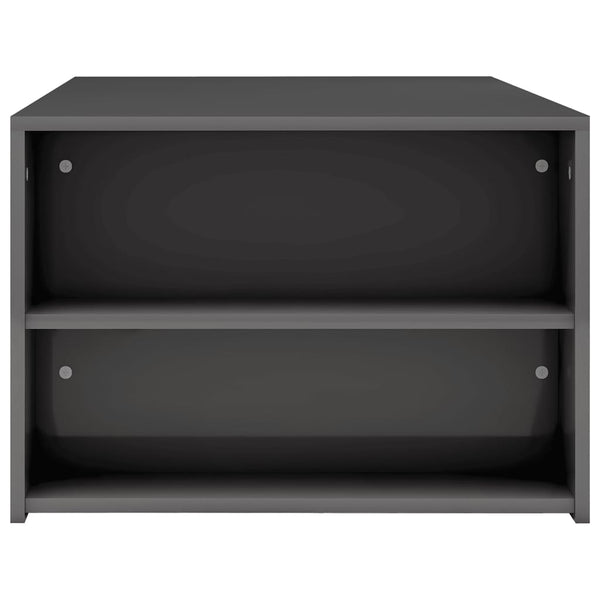 Hochglanz Couchtisch Grau 100x60 cm