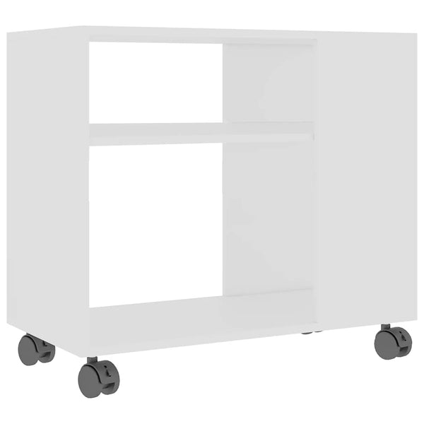 Weißer Beistelltisch 70x35x55 cm