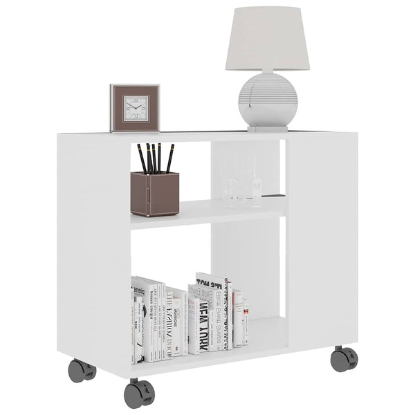 Weißer Beistelltisch 70x35x55 cm