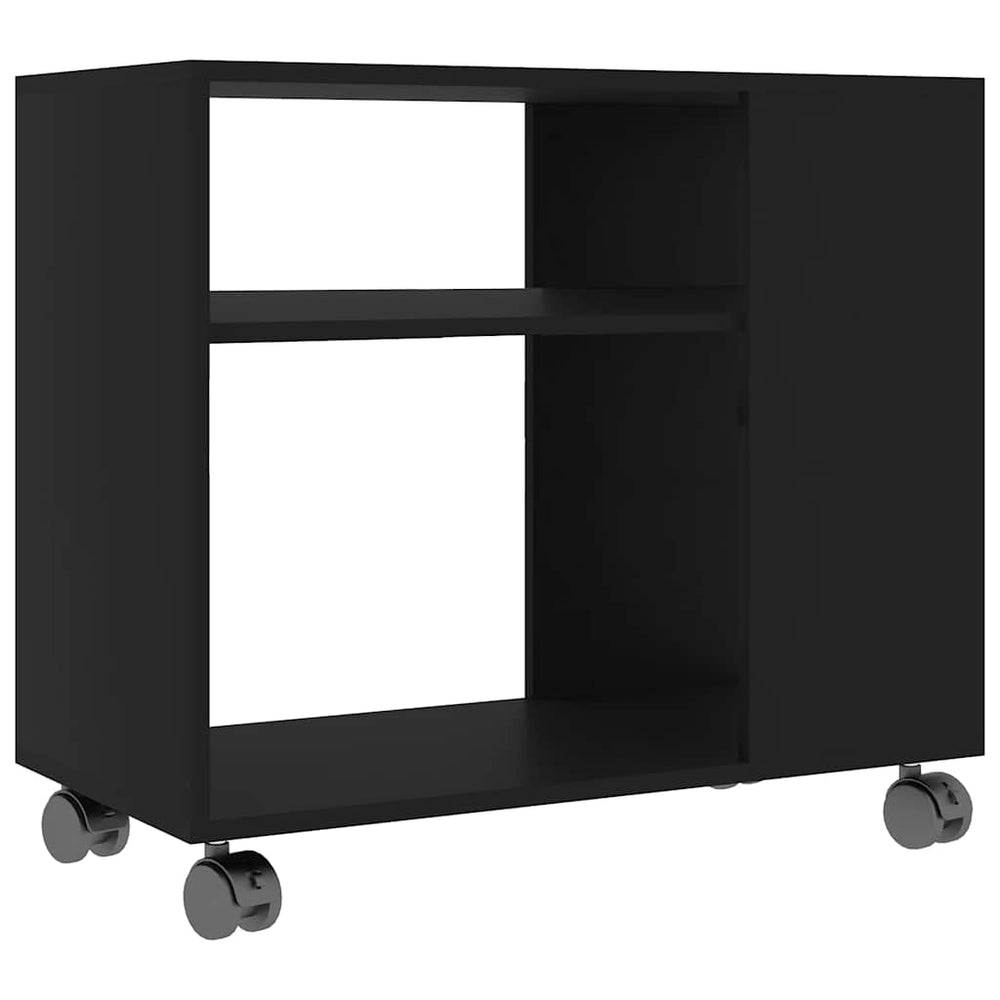 Schwarzer Beistelltisch 70x35x55 cm