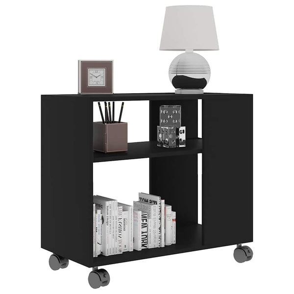 Schwarzer Beistelltisch 70x35x55 cm